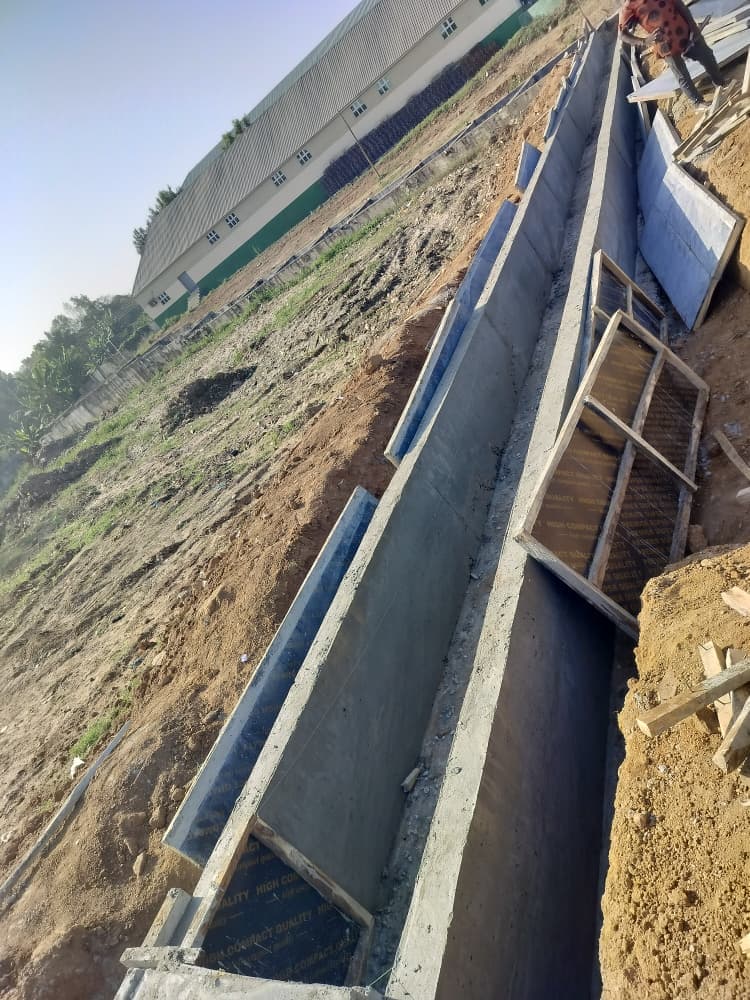 Deep Concrete Drainage Culvert & Stormwater Control